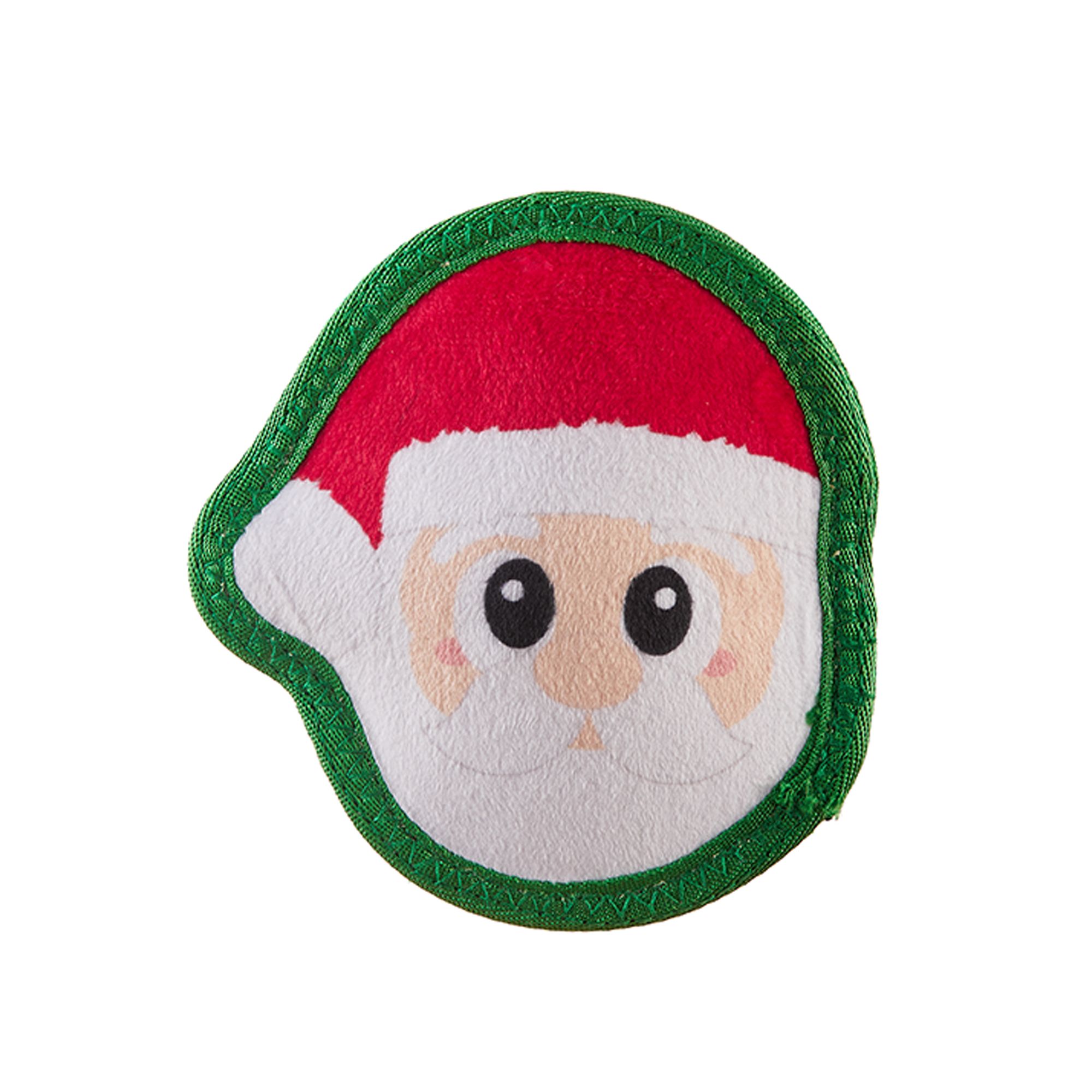 Outward Hound Tough Skinz Santa Dog Toy in Red/Green | PetSmart