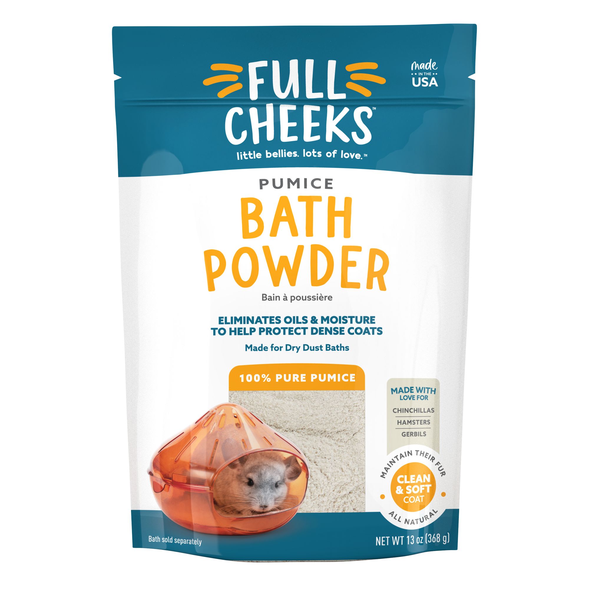 Full Cheeks&trade; Small Pet Pumice Bath Powder (13 Oz)