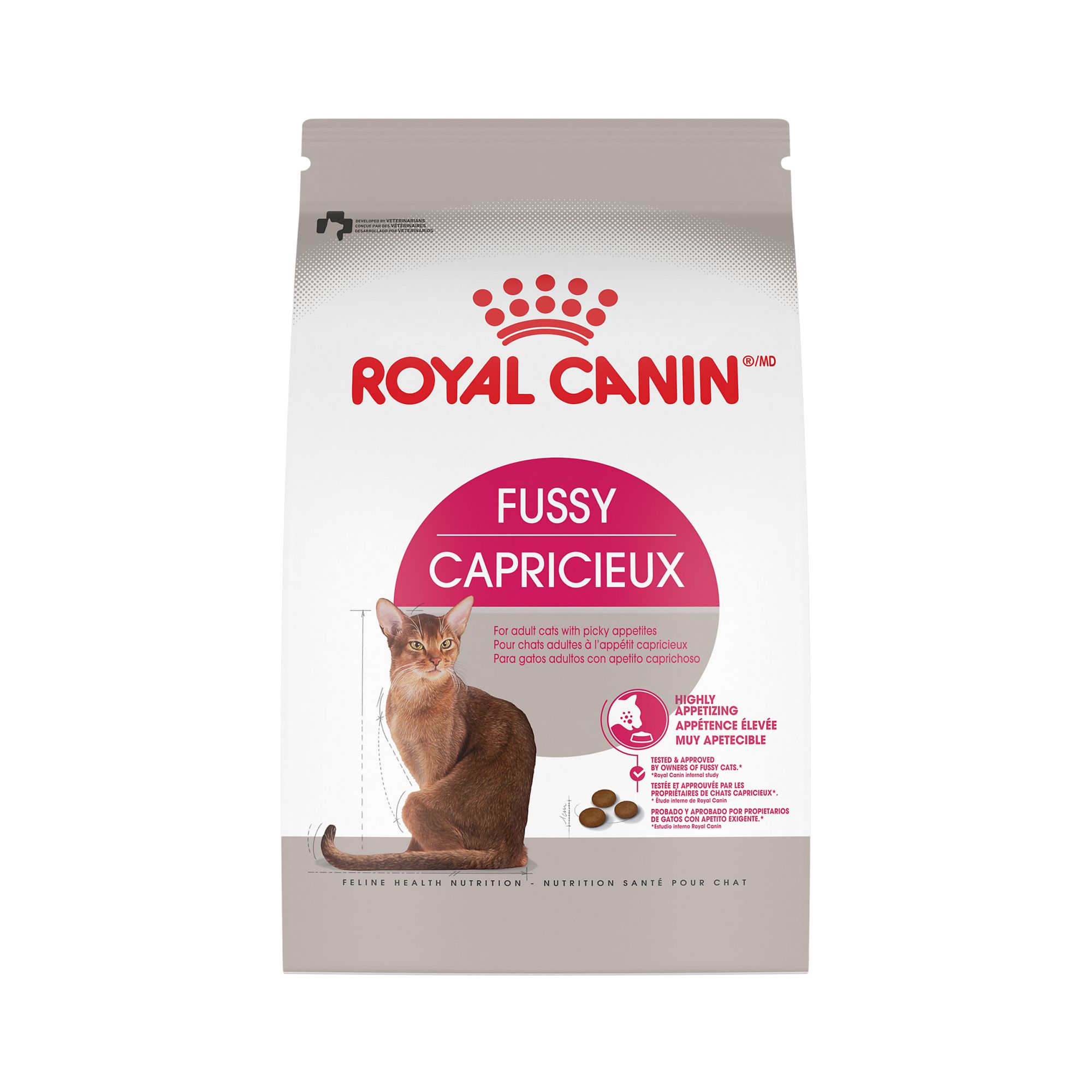Royal Canin Feline Fussy Cat Adult Dry Food Care Nutrition, Size: 7 lb, Flavor: Chicken | PetSmart