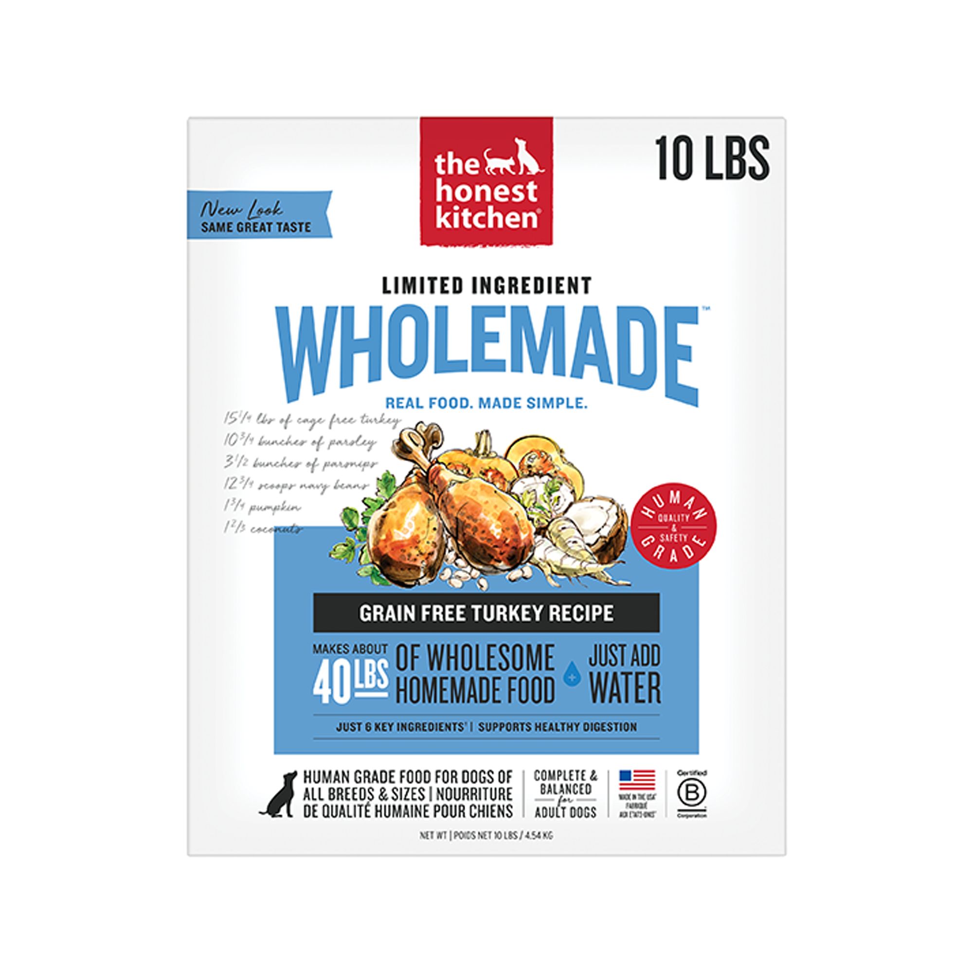 The Honest Kitchen Limited Ingredient Grain Free Dehydrated Adult Dog Food - Turkey, Size: 10 lb | PetSmart Navy Blue