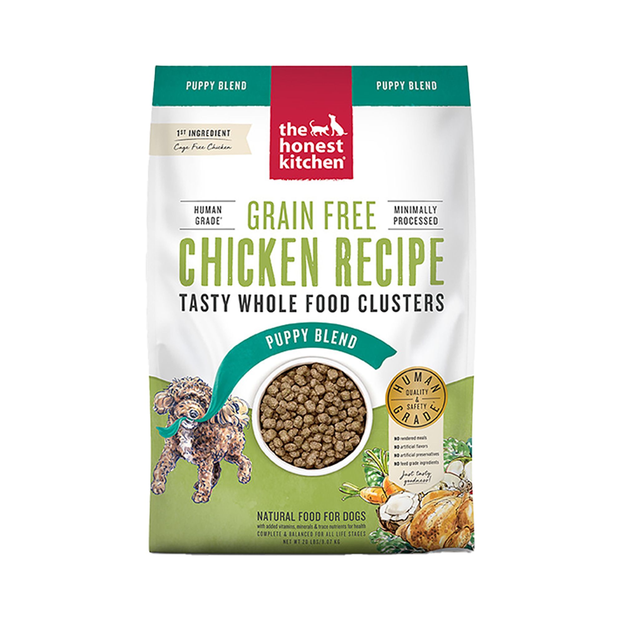 The Honest Kitchen Grain Free Clusters Puppy Dry Dog Food - Chicken, Size: 20 lb | PetSmart Salmon