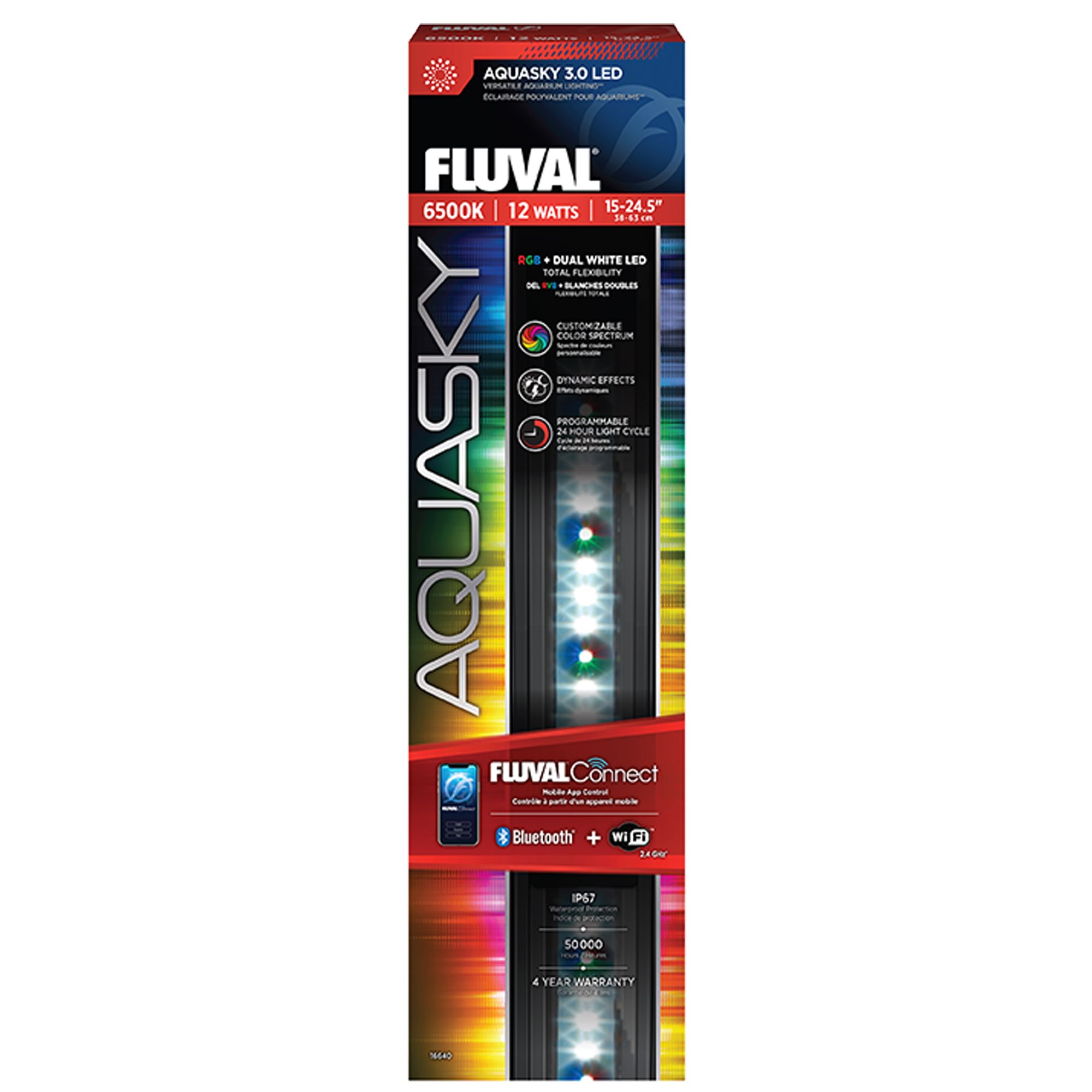 Fluval® Aquasky 3.0 LED Aquarium Light for Fish Tanks (15-25 in)