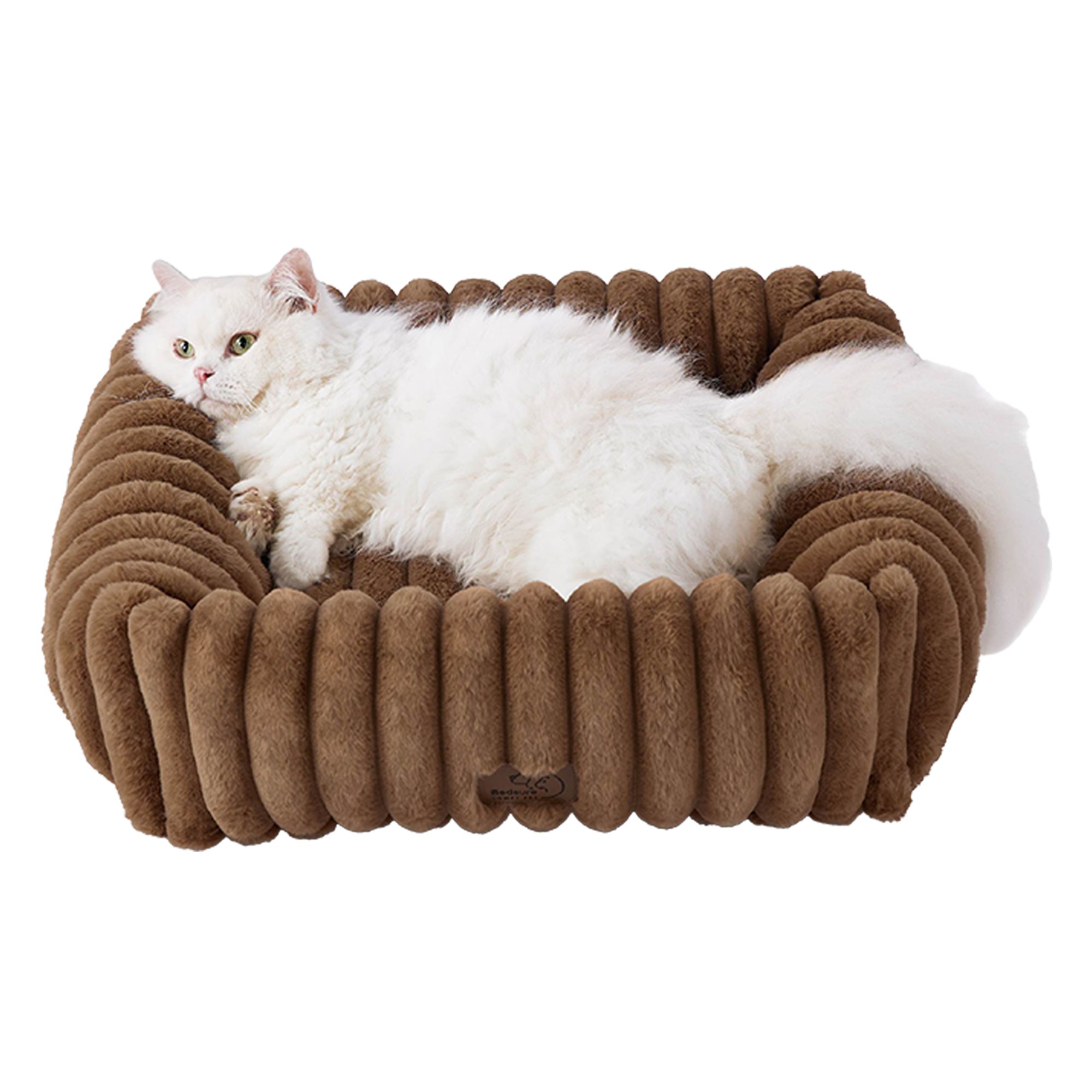 Bedsure Cute Dog Bed for and Cat in Brown, Size: Small | PetSmart
