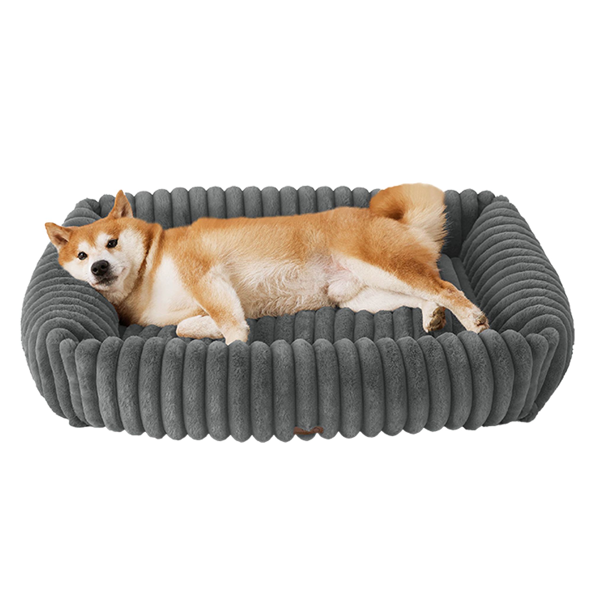 Bedsure Cute Dog Bed for and Cat in Warm Grey, Size: Large | PetSmart