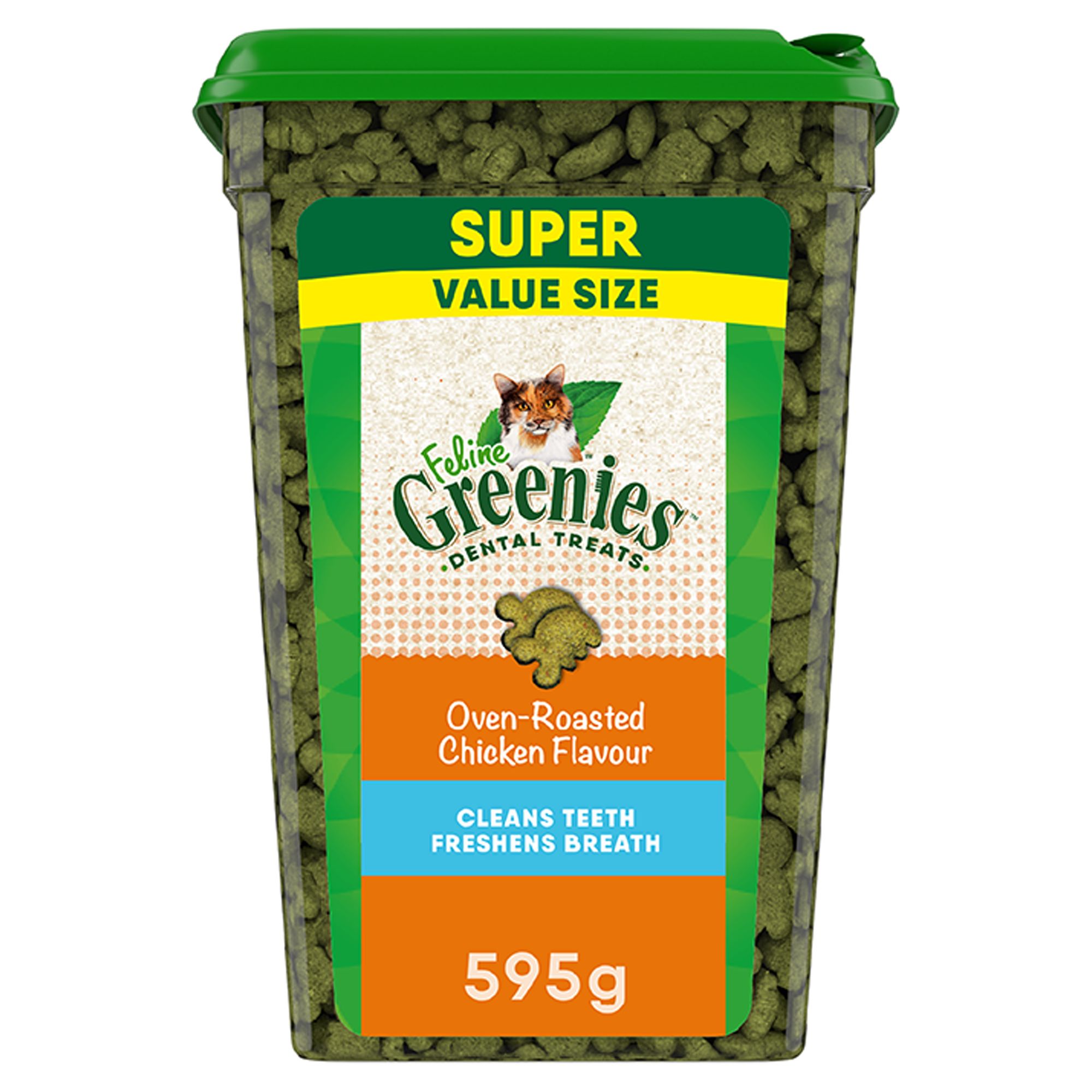 Greenies Adult Cat Dental Treats, Dental Care, Natural - Chicken Flavour, 21 oz (21 Oz)