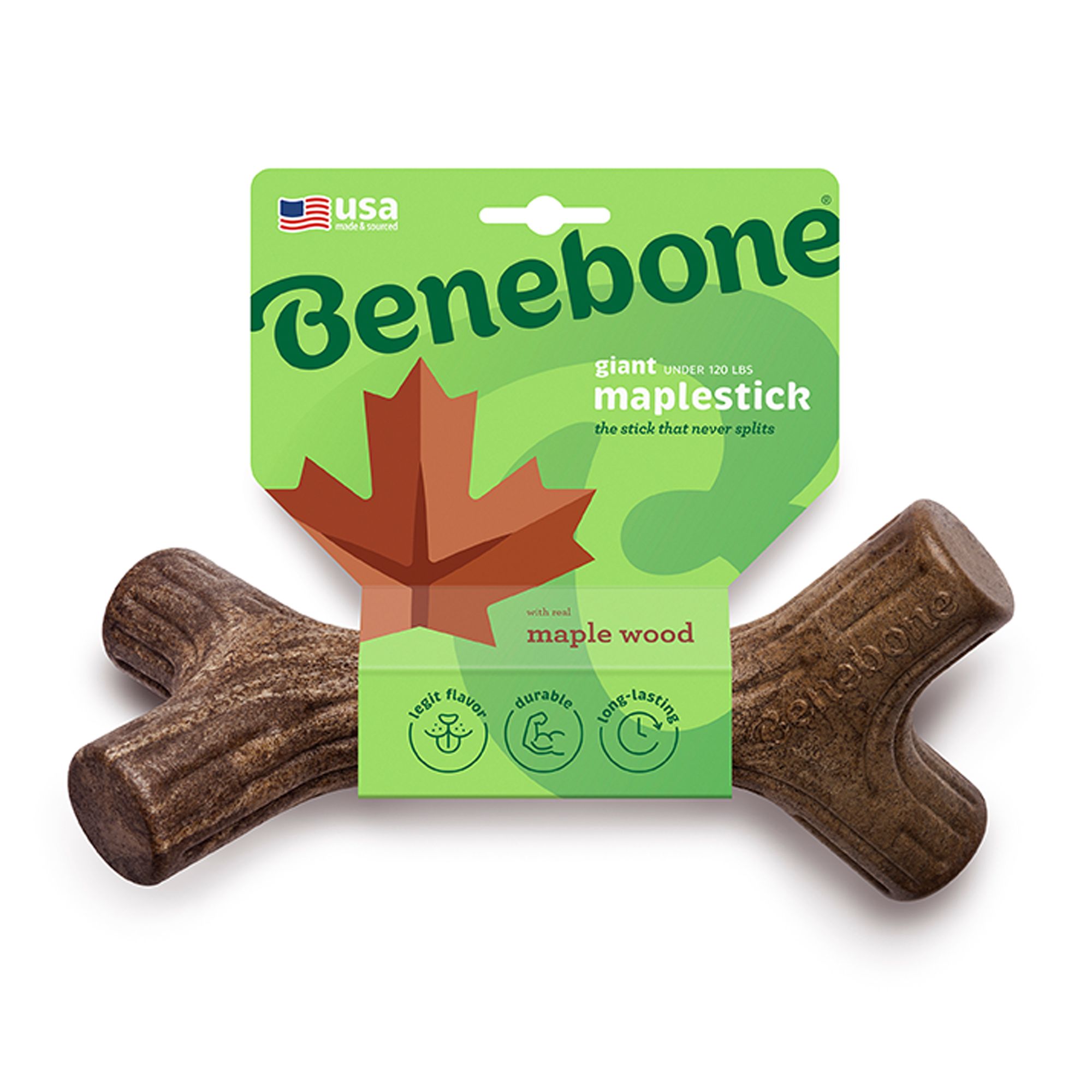 Benebone Maple Stick Dog Chew Toy size: Giant | PetSmart