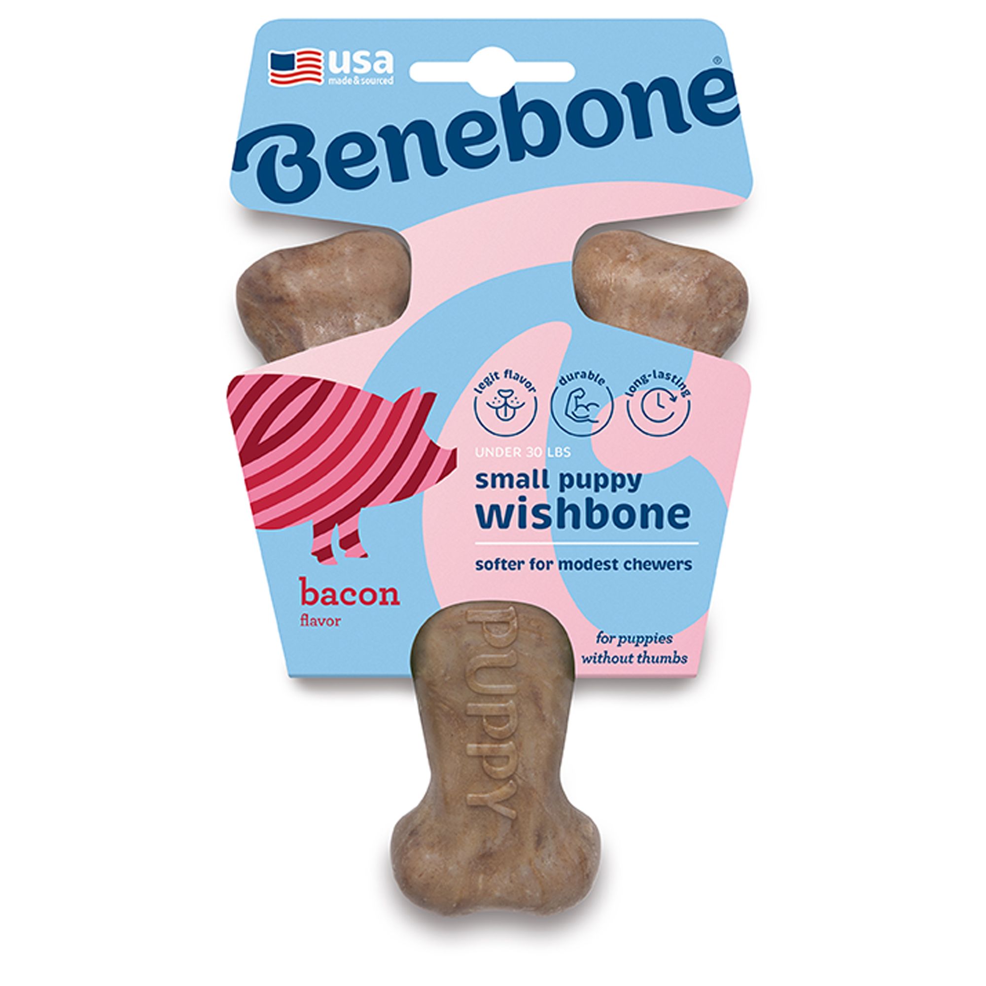 Benebone Wishbone Bacon Chew Toy, Size: Small | PetSmart