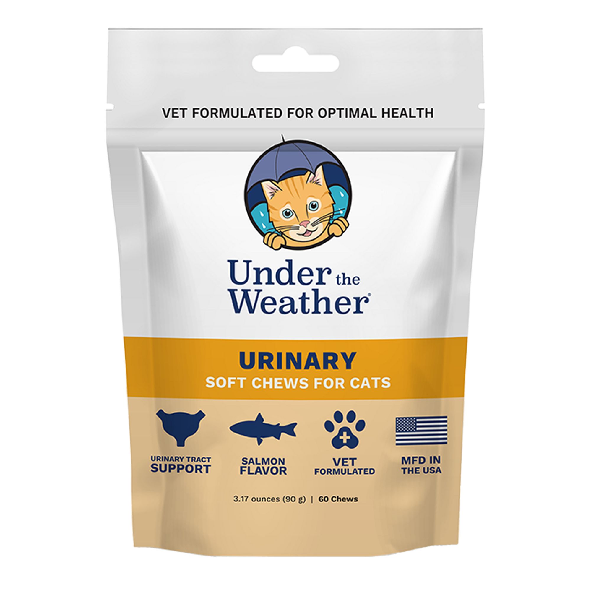 Under the Weather Urinary Soft Chews for Cats - Salmon, 60 chews (90 g)