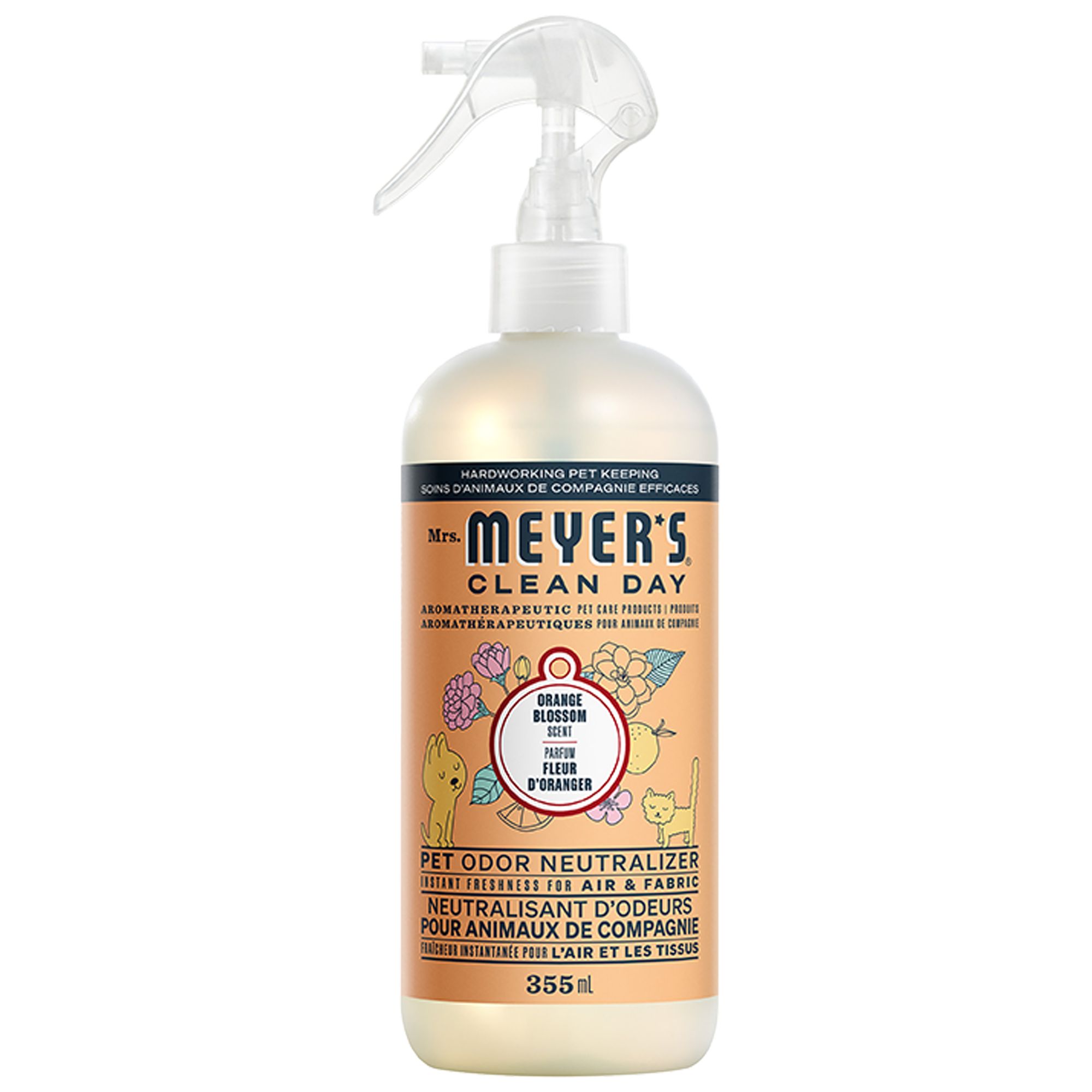 Mrs. Meyer's Clean Day Pet Odor Neutralizer - Orange Blossom Scent, 355ml (355 mL)