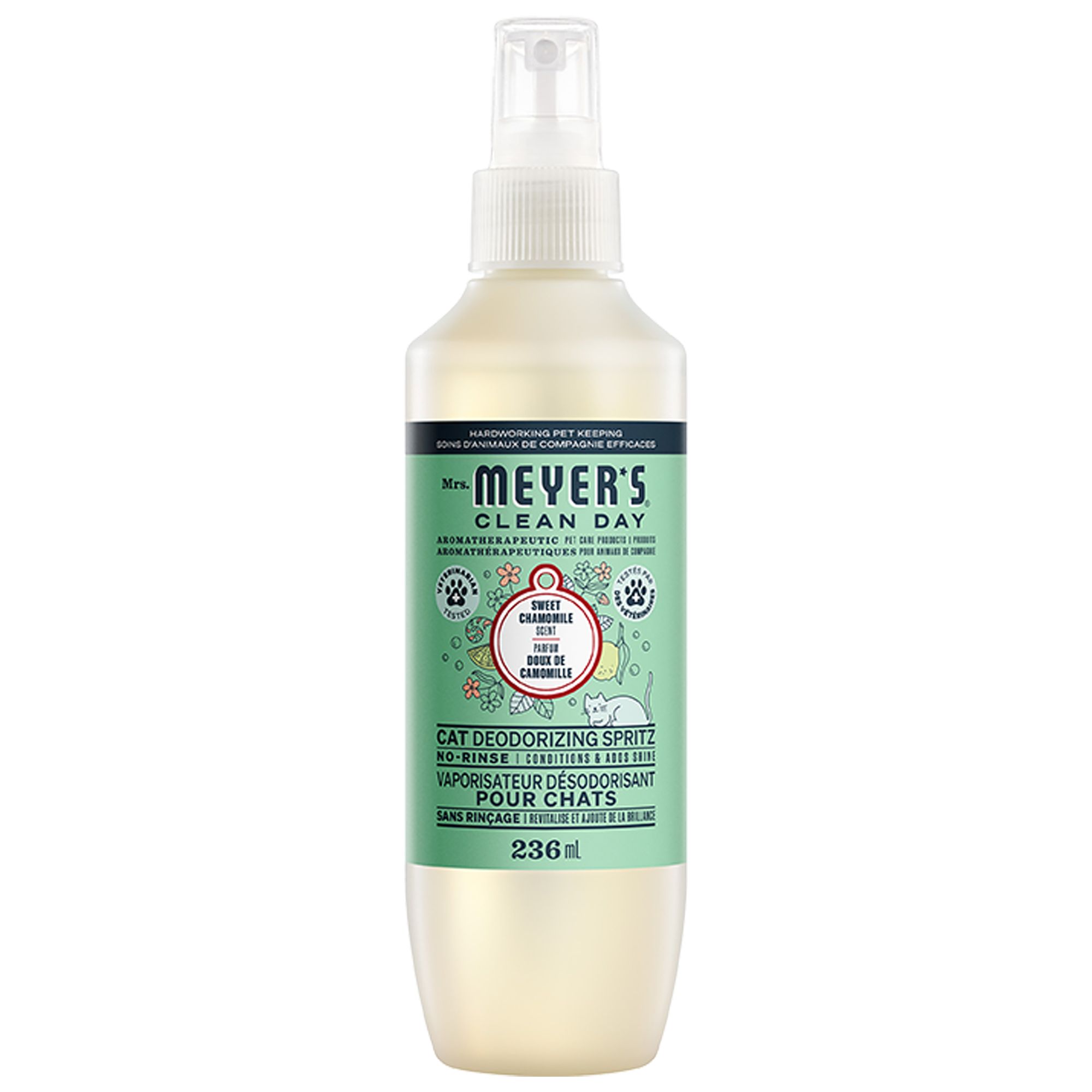 Mrs. Meyer's Clean Day Cat Deodorizing Spray - Sweet Chamomile Scent, 236ml (236 mL)