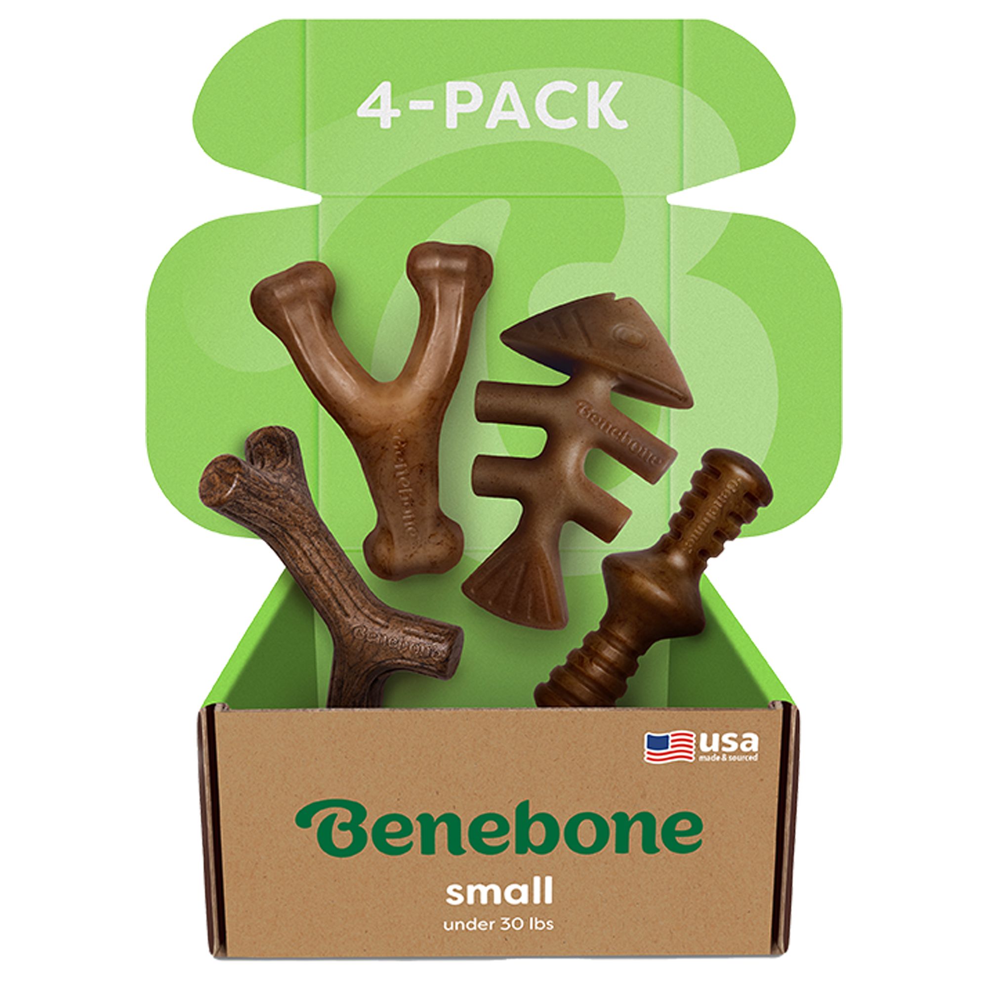 Benebone 4 Pack Dog Chew Toys | PetSmart Size: Small