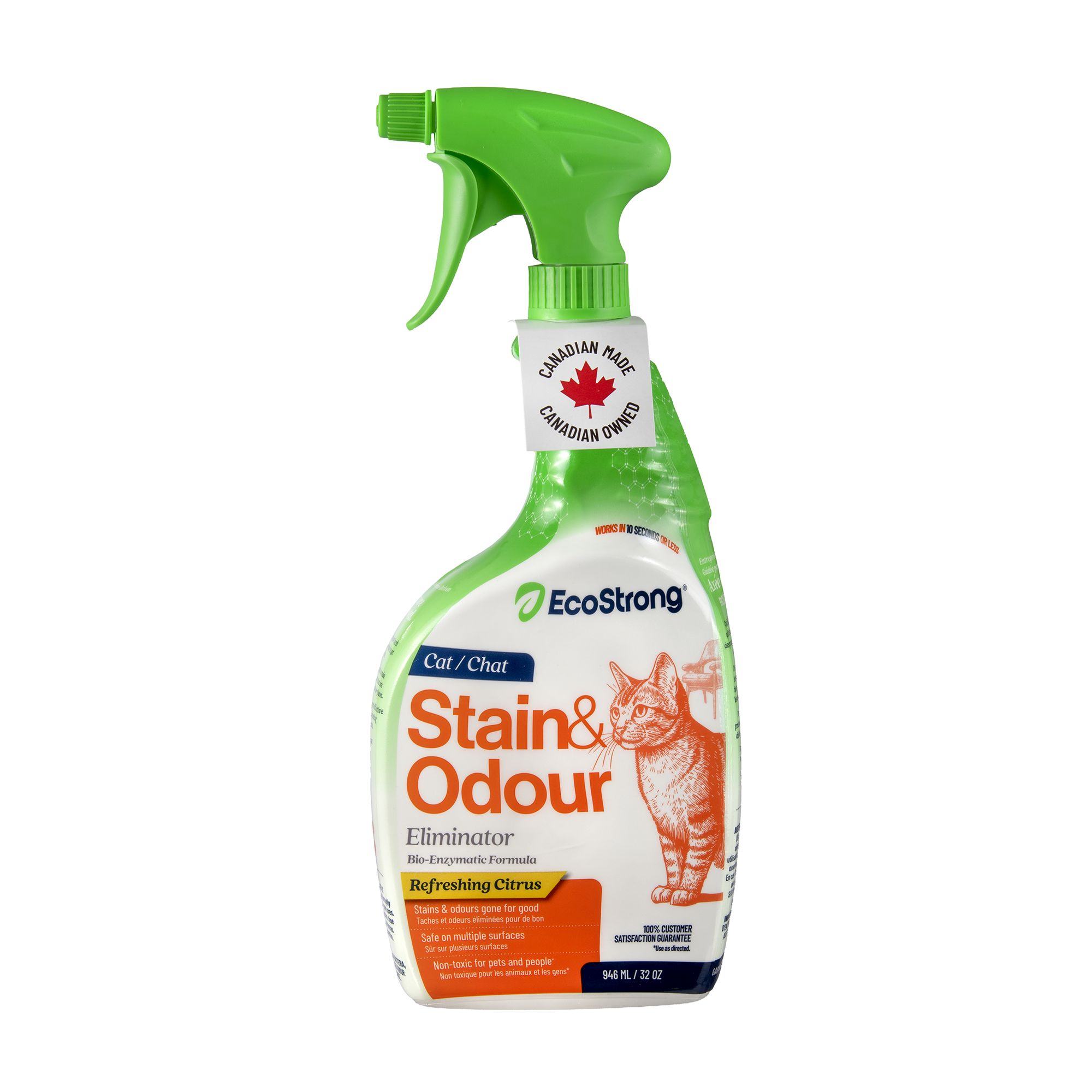 EcoStrong Cat Stain & Odour Eliminator (32 Fl Oz)