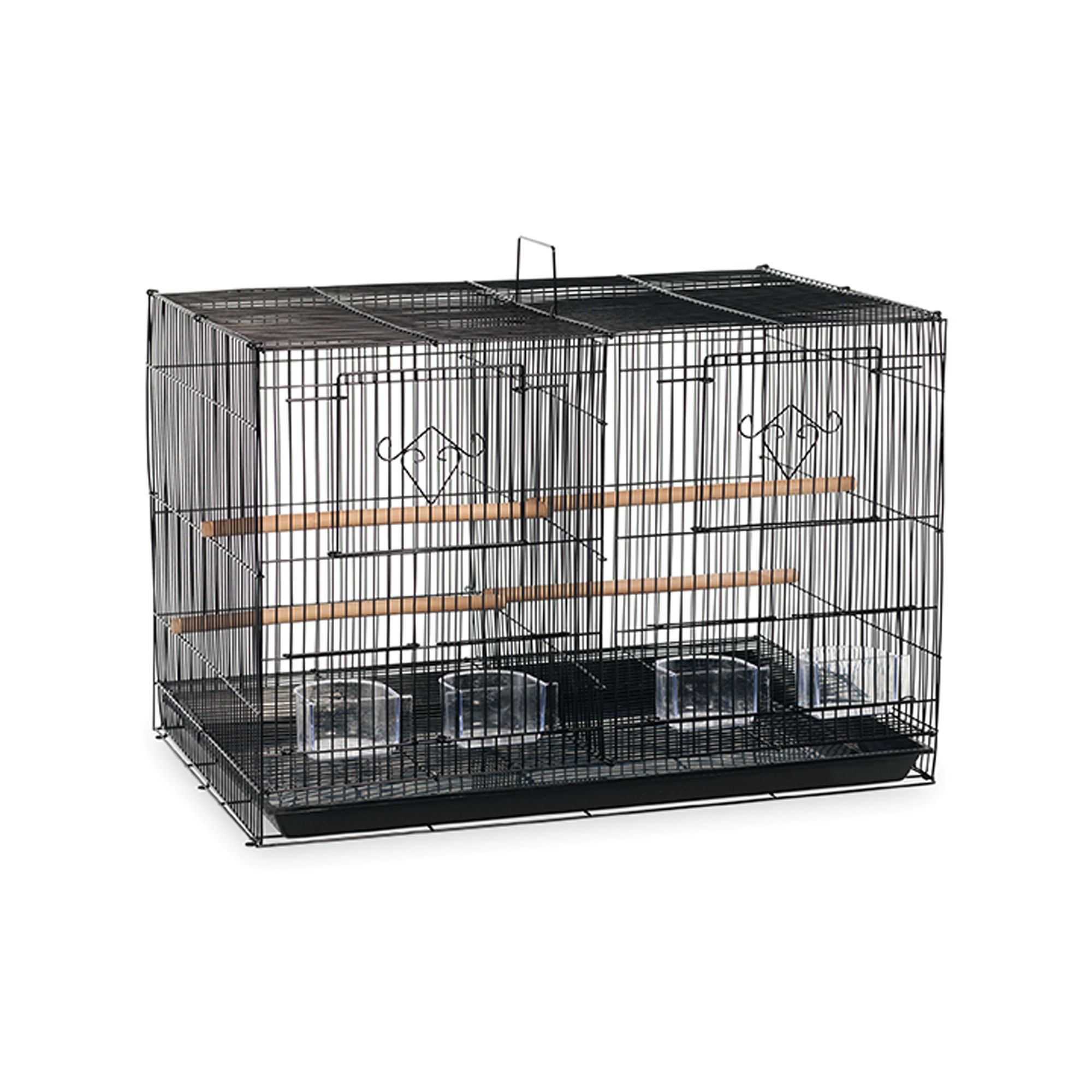 Prevue Pet Products Divided Flight Cage in Black, Size: 24"L x 16"W 16"H | PetSmart
