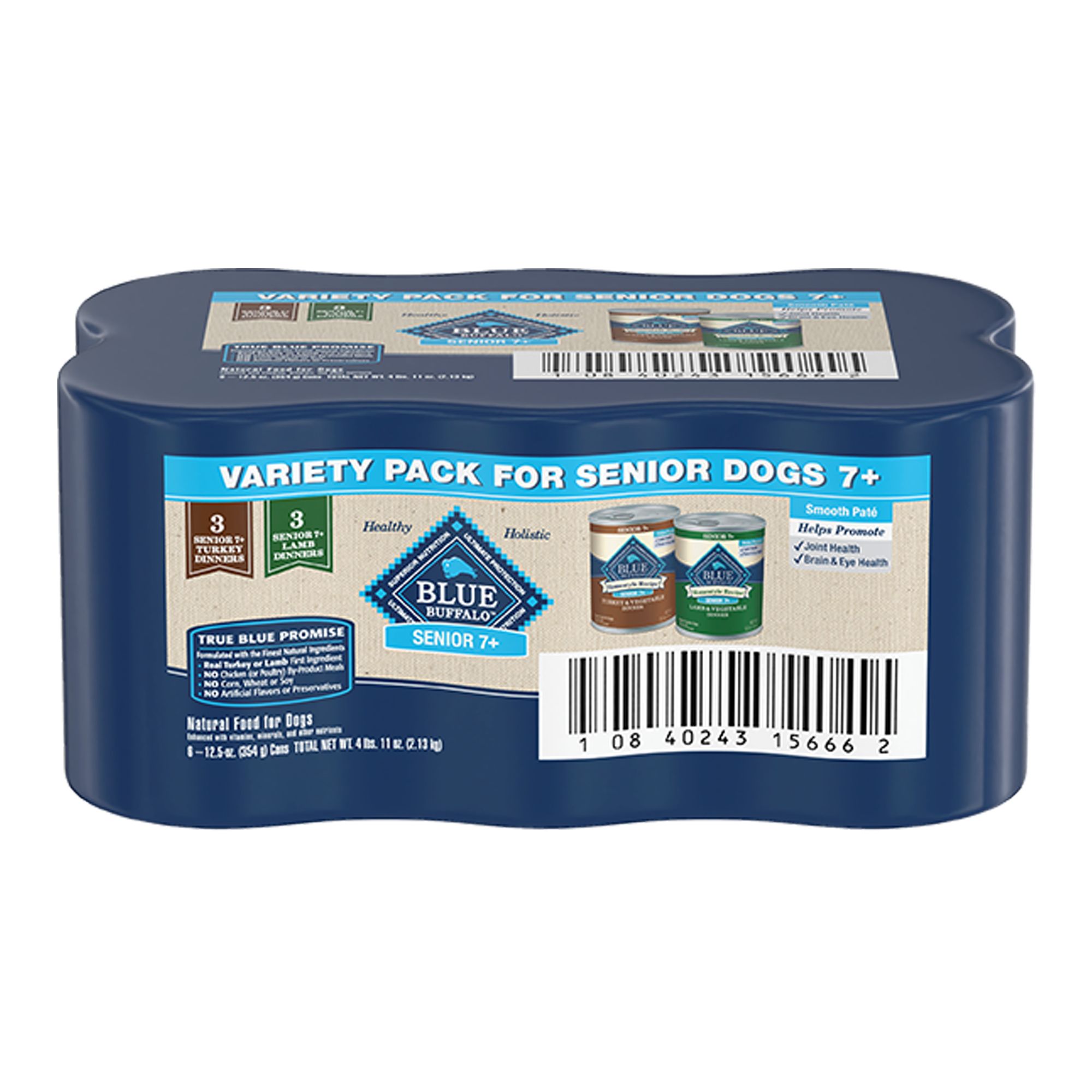 Blue Buffalo Homestyle Recipe Senior 7+ Wet Dog Food - Variety Pack, 6 Count | PetSmart Size: 12.5 oz