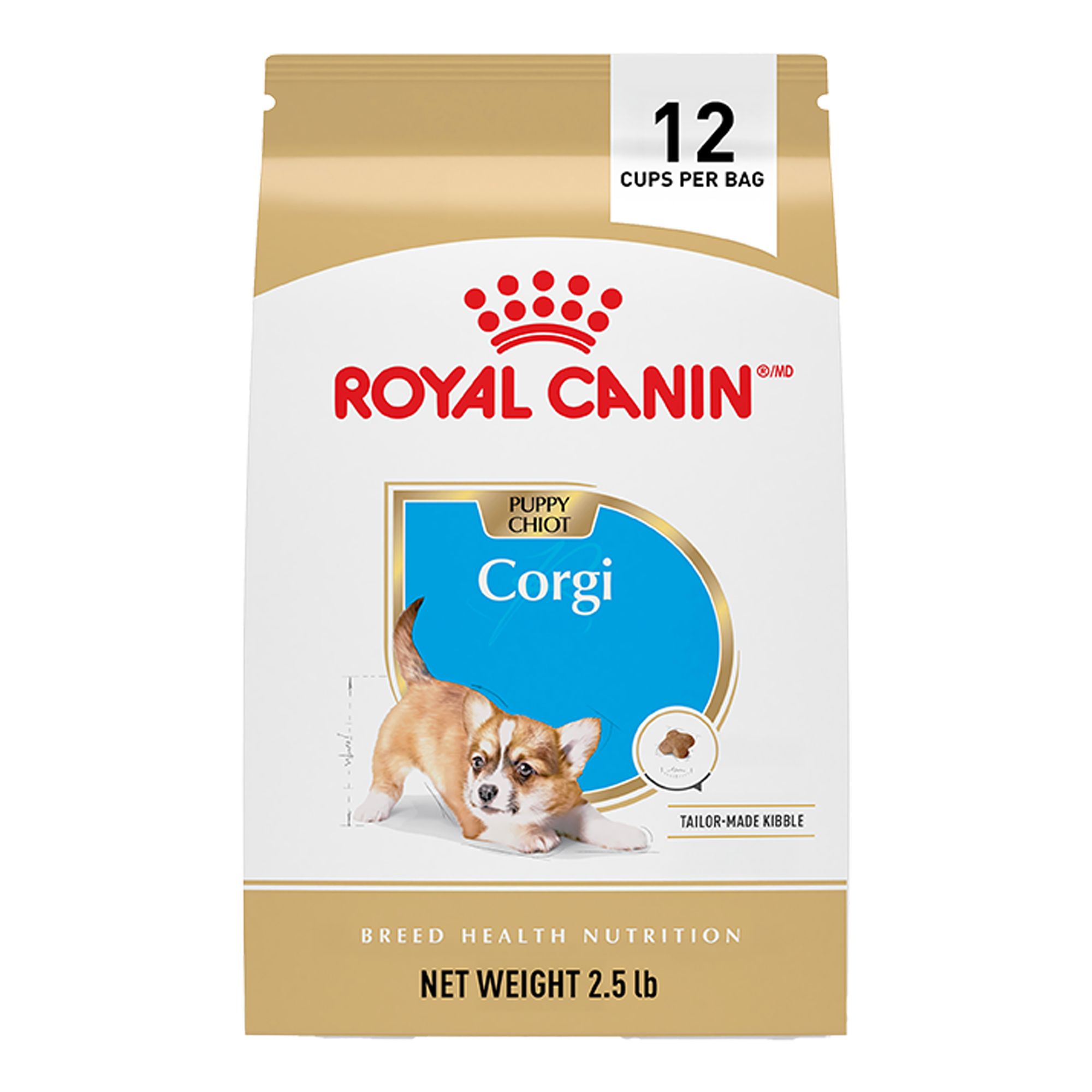 Royal Canin Breed Health Nutrition Corgi Puppy Dry Dog Food, Size: 2.5 lb, Flavor: Chicken | PetSmart Brown