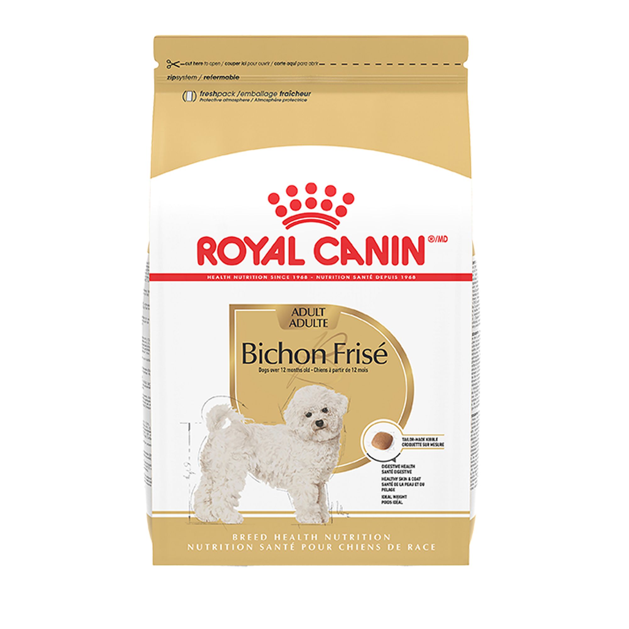 Royal Canin Breed Health Nutrition Bichon Frise Adult Dry Dog Food, Size: 10 lb, Flavor: Chicken | PetSmart Green