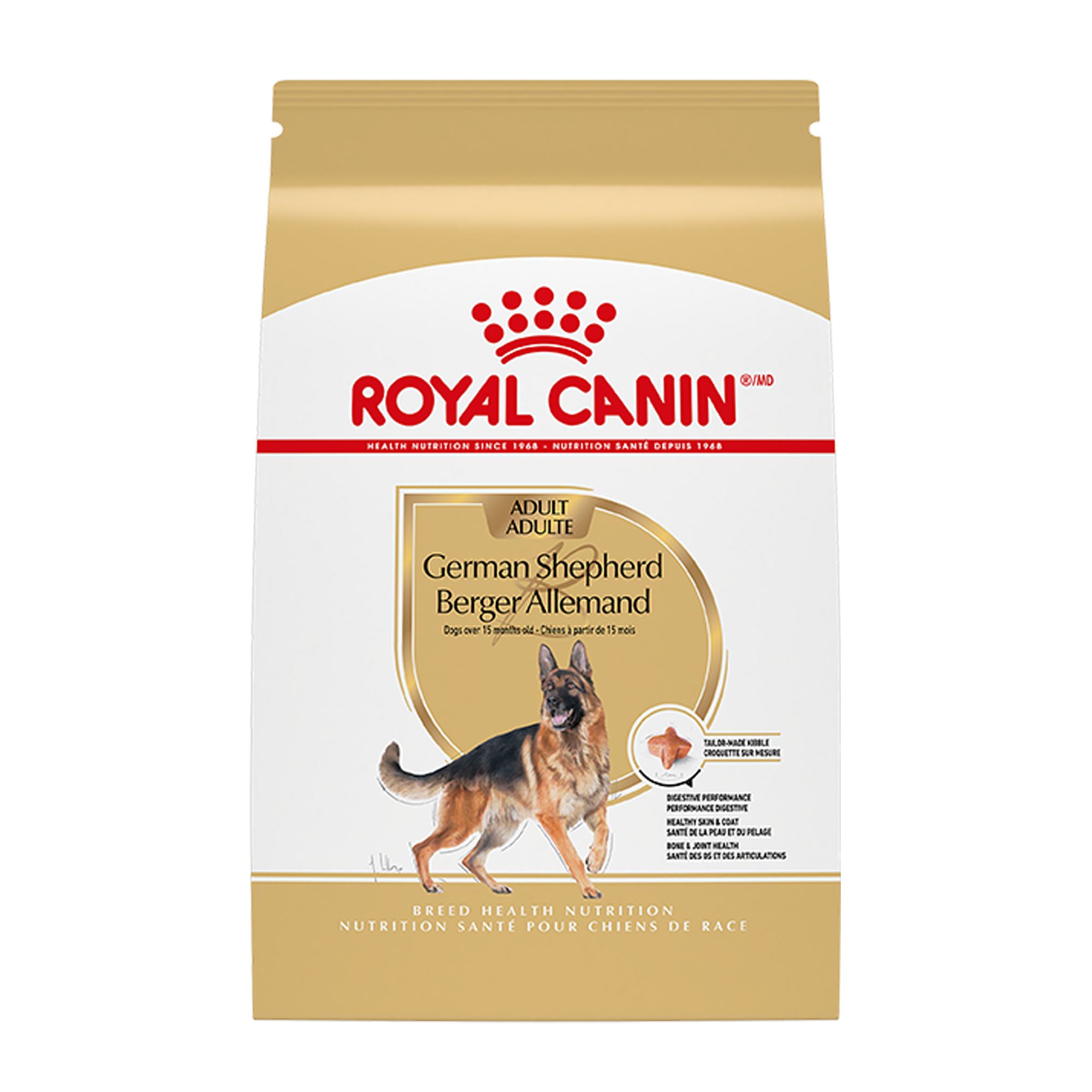 Royal Canin Breed Health Nutrition German Shepherd Adult Dry Dog Food, Size: 5 lb, Flavor: Chicken | PetSmart Brown