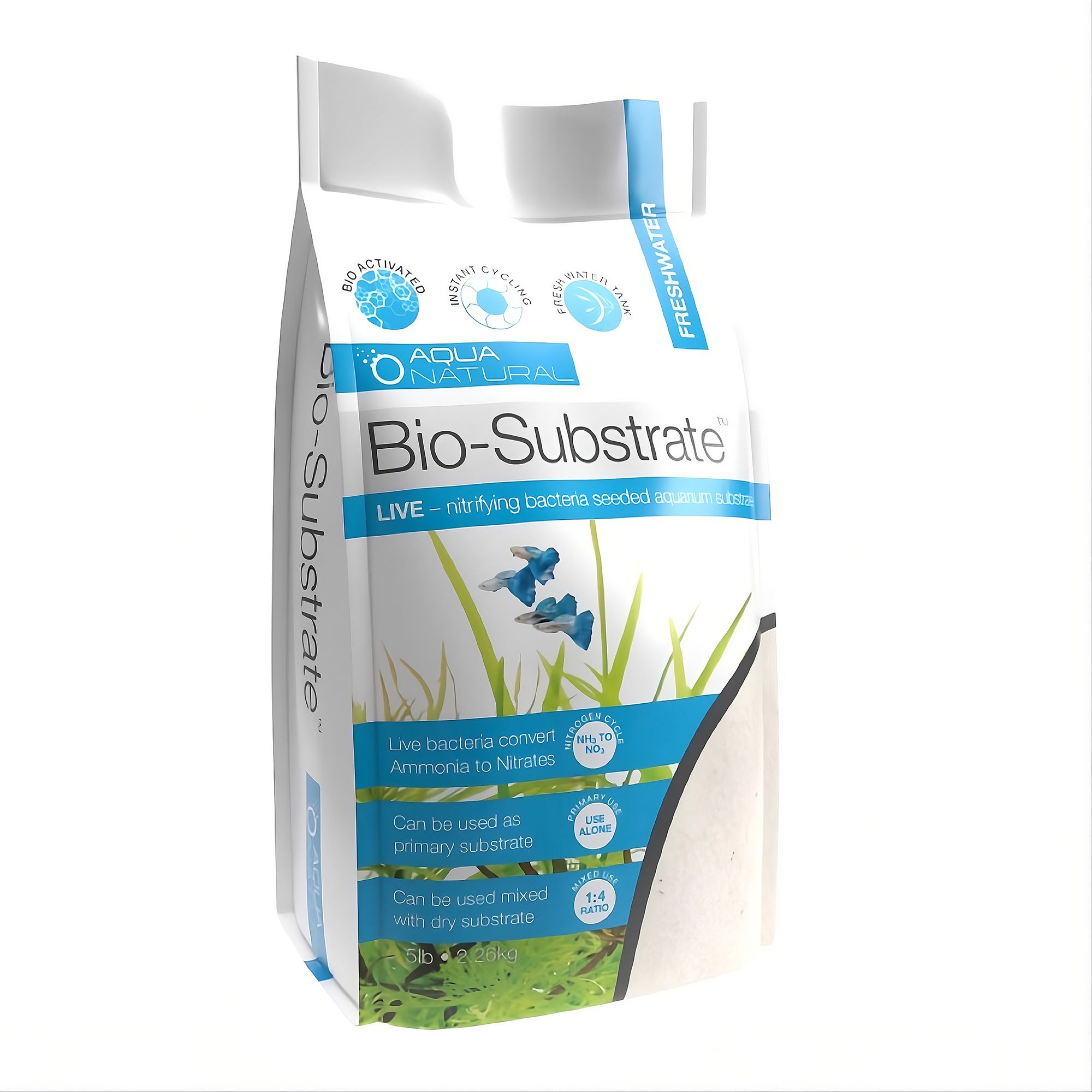 Aqua Natural Aquarium Sand - White (5 Lb)