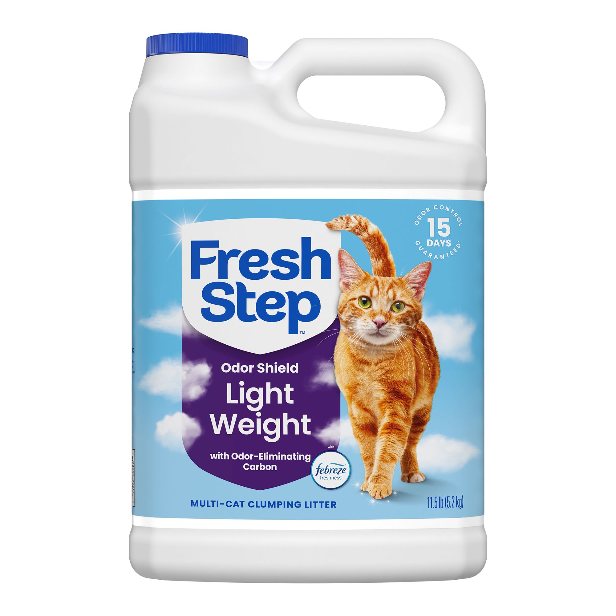 Fresh Step Light Weight Clumping Litter, Extra Strength Formula with Febreze, Box, Size: 11.5 lb | PetSmart