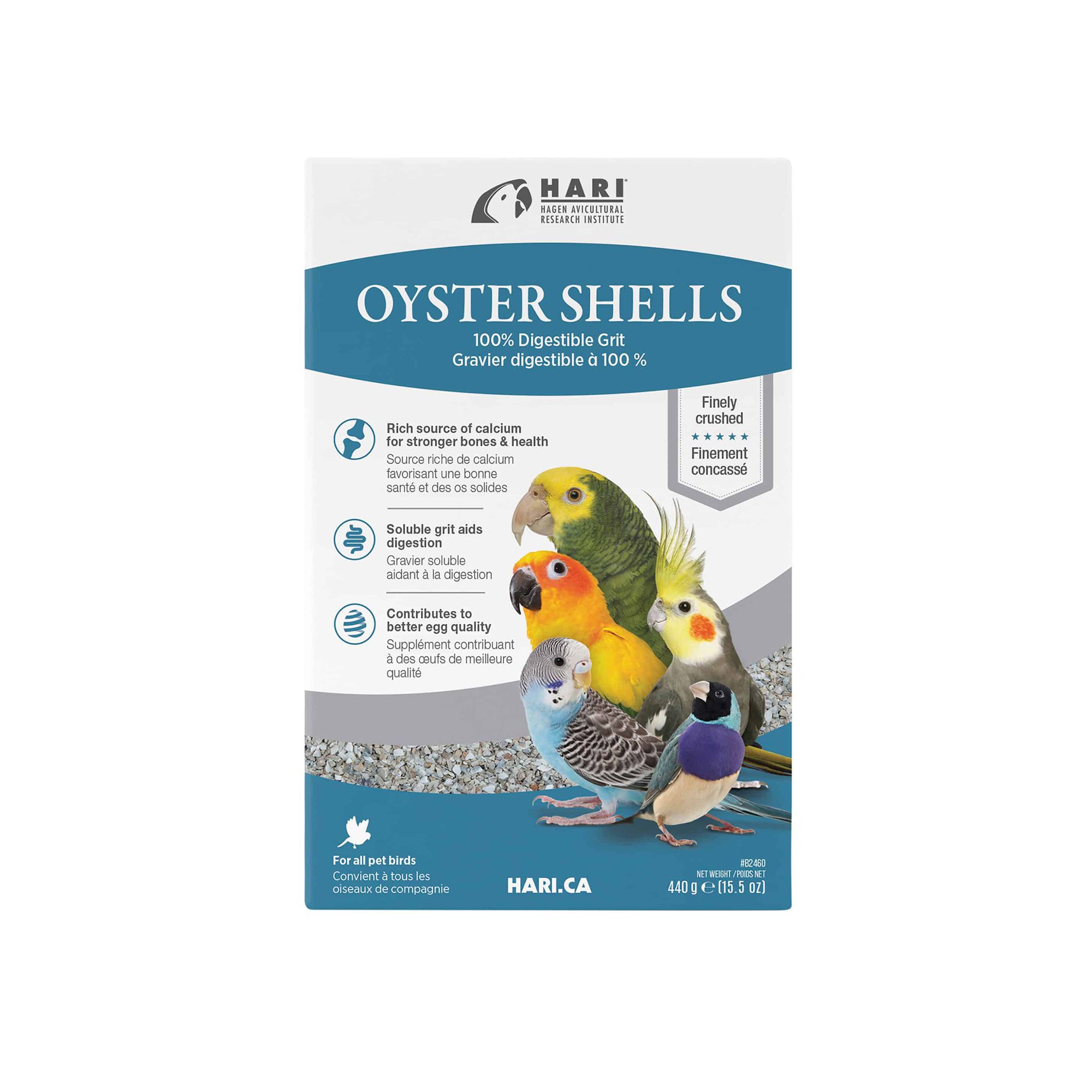 HARI Oyster Shells Bird Supplement (15.5 oz)