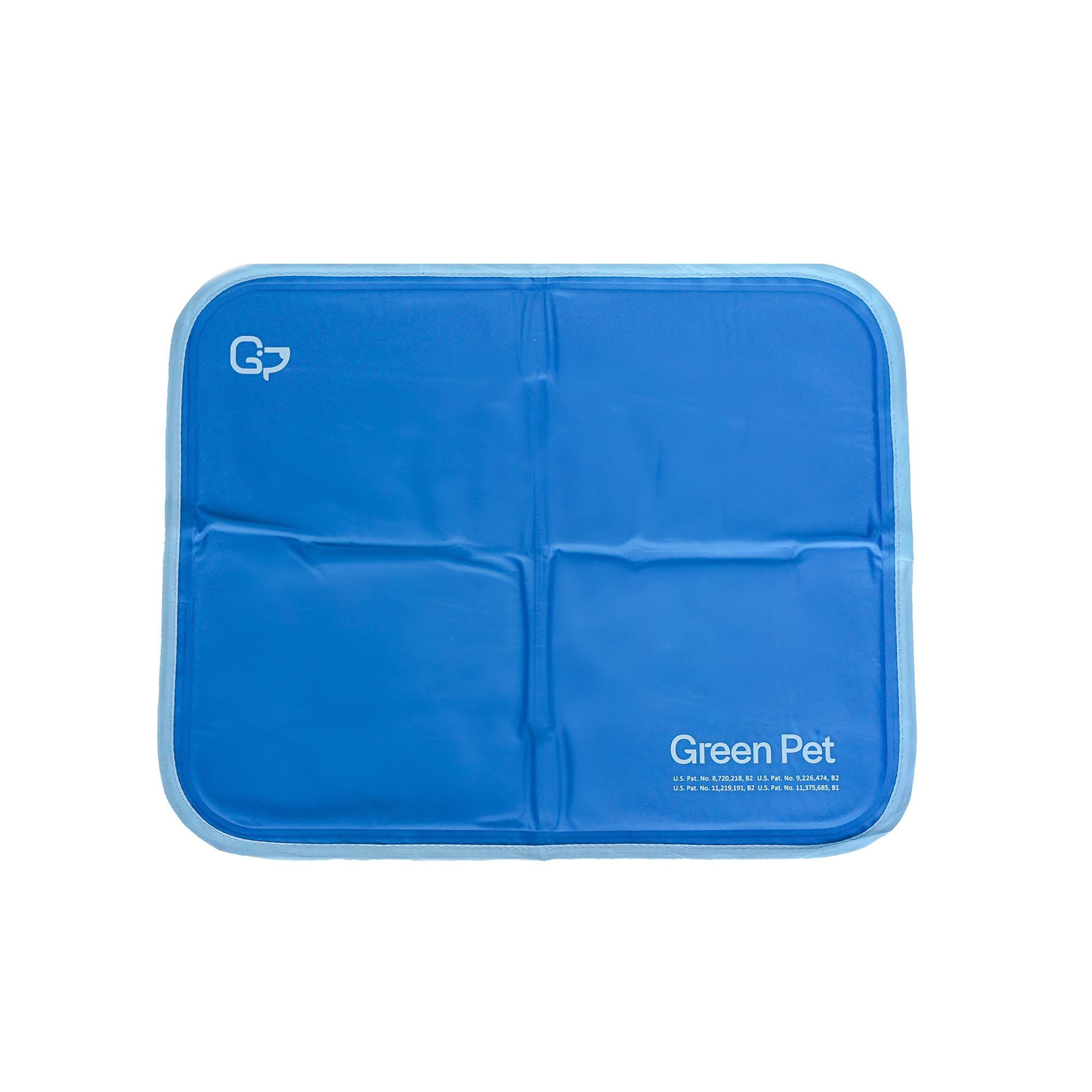 Green Pet Shop Self-Cooling Gel Dog Mat - Blue (23.6"L x 35"W)