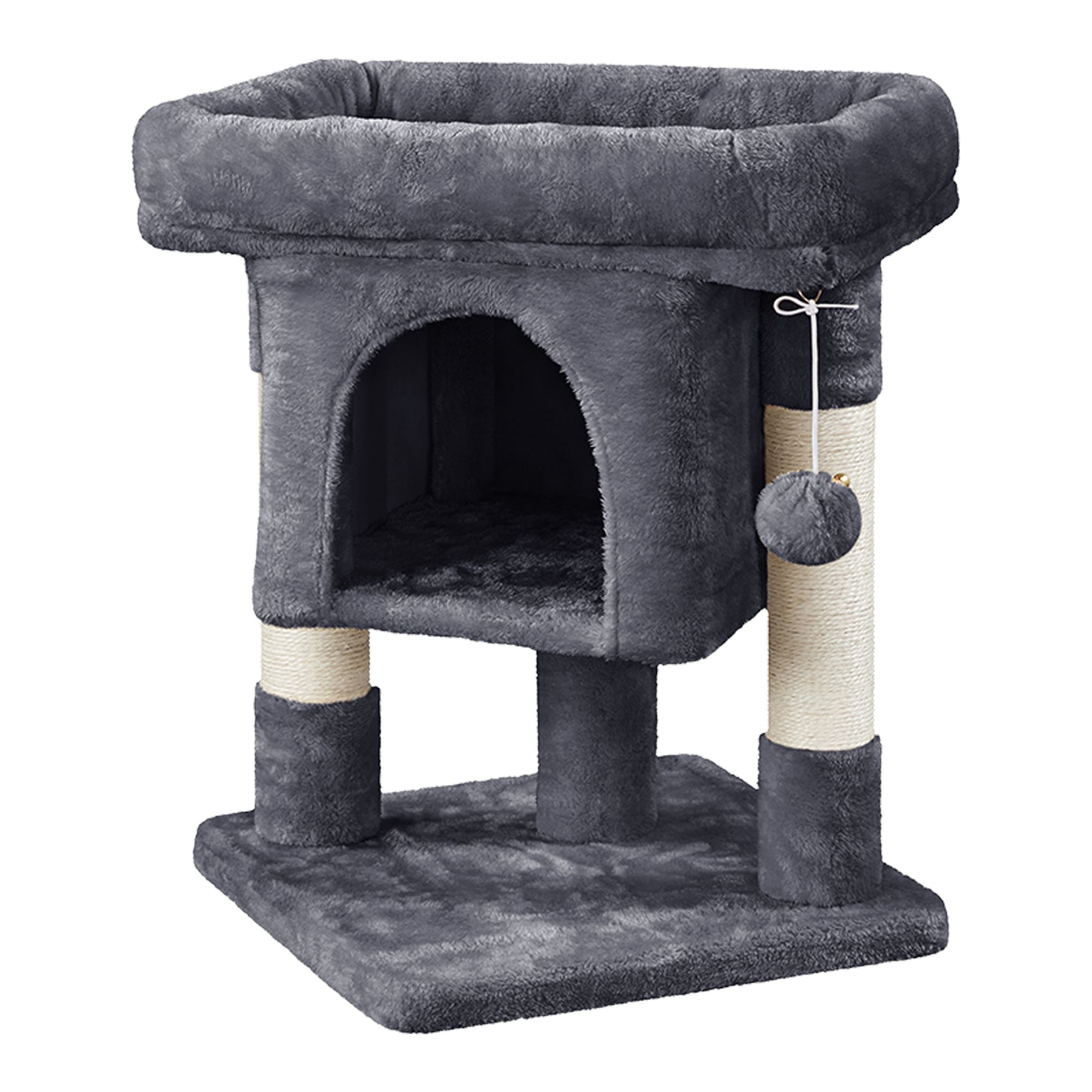 Yaheetech Cat Tree, Dark Gray in Grey, Size: 23"H | PetSmart