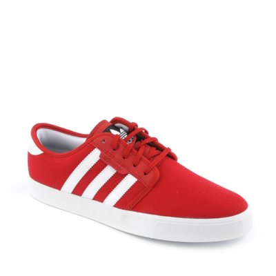 adidas men's seeley skate shoe red