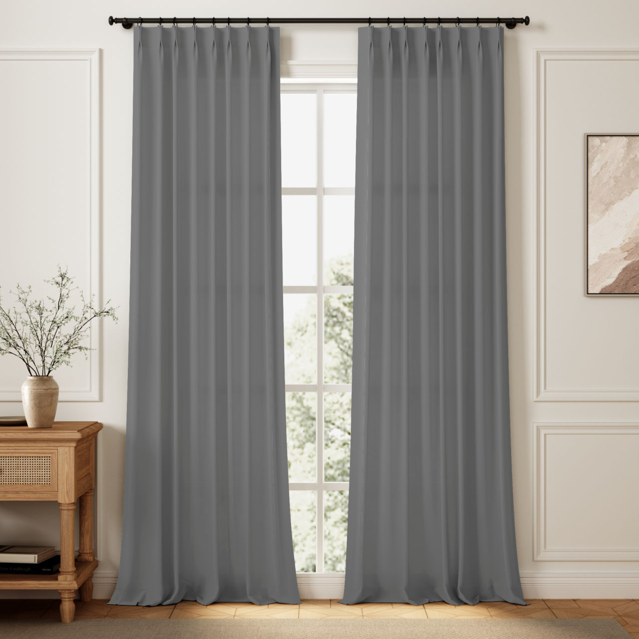 Aria 100% Linen Curtain French Pleat