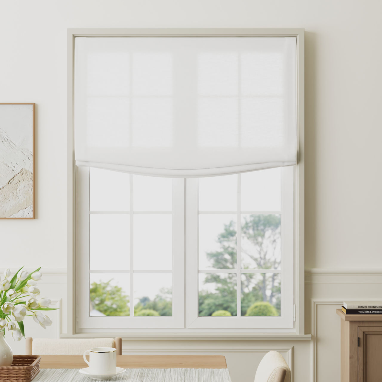 Sera Linen Relaxed Roman Shade