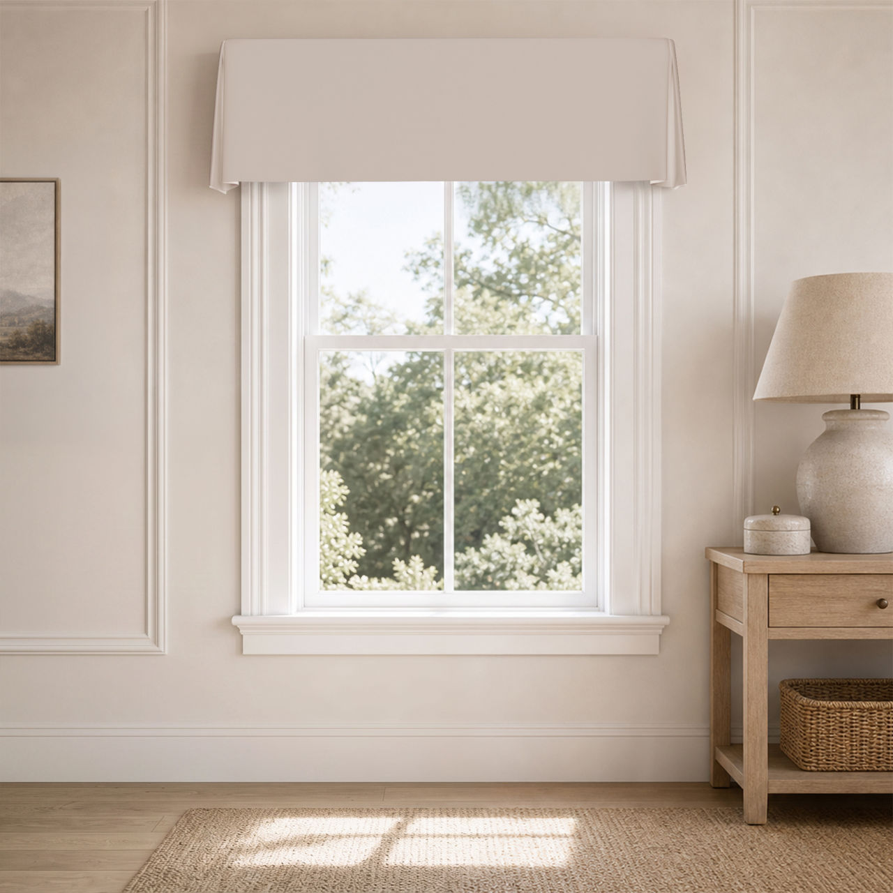 Lily Solid Board Mounted Tailored Valance