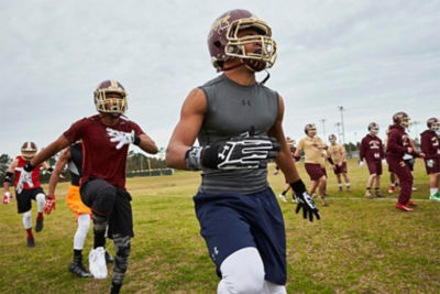Battle Speed Pro Football Mouthguard with Connected Thick Strap