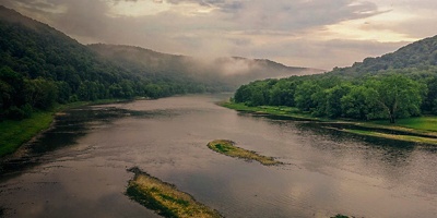 The Allegheny River in Franklin, PA 