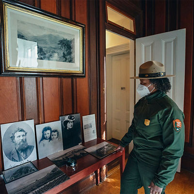 Kelli English at John Muir National Historic Site