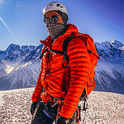 Andrew King on the top of a mountain