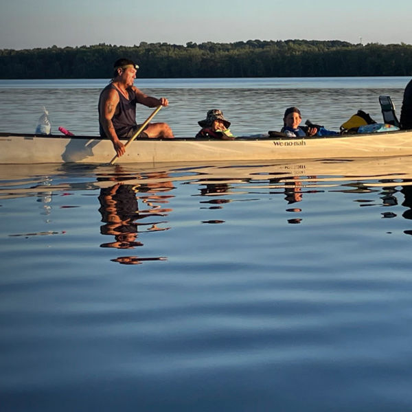 Members of the Onondaga Nation paddling on local waters