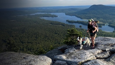 Hiker in the 100 Mile Wilderness