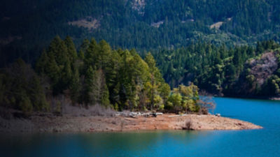 Lost creek lake, a reservoir on the Rogue River in Southern Oregon