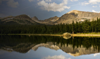 Brainard Lake in Ward Colorado next to Pawnee campground