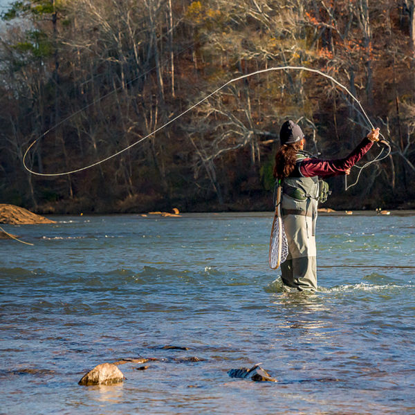 fishermen and women on the Chattahoochee River National Recreation Area section of the Chattahoochee River. 