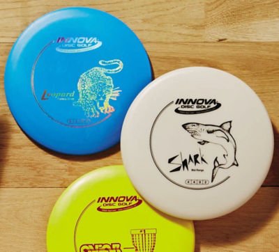 An image of disc golf discs. 