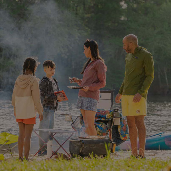 Family camping at Lake of the Woods in Southern Oregon.