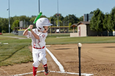 kids playing baseball