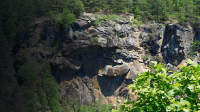 Tallulah Gorge State Park is a 2,689-acre Georgia state park adjacent to Tallulah Falls, Georgia, along the county line between Rabun and Habersham Counties. 