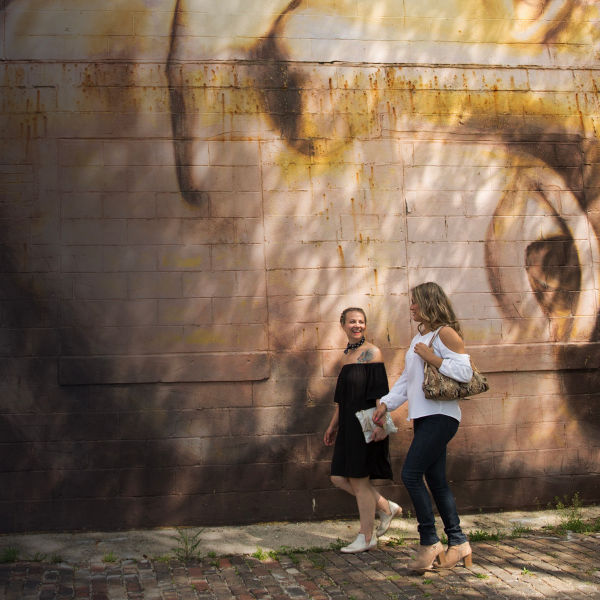 Mural in the Short North Arts District; Art: Mona Lisa by Brian Clemons