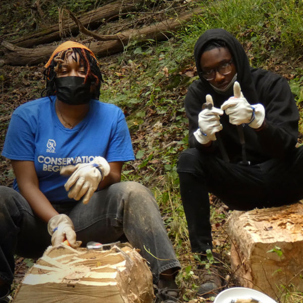 Student Conservation Association Urban Green Crew members