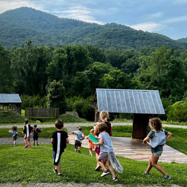 Children play at Wildrock