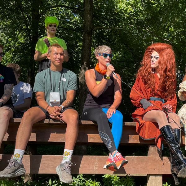 Speakers at the North Face's Summer of Pride event series