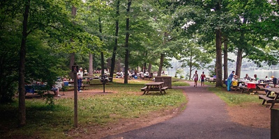 A view of Sherando Lake campground 