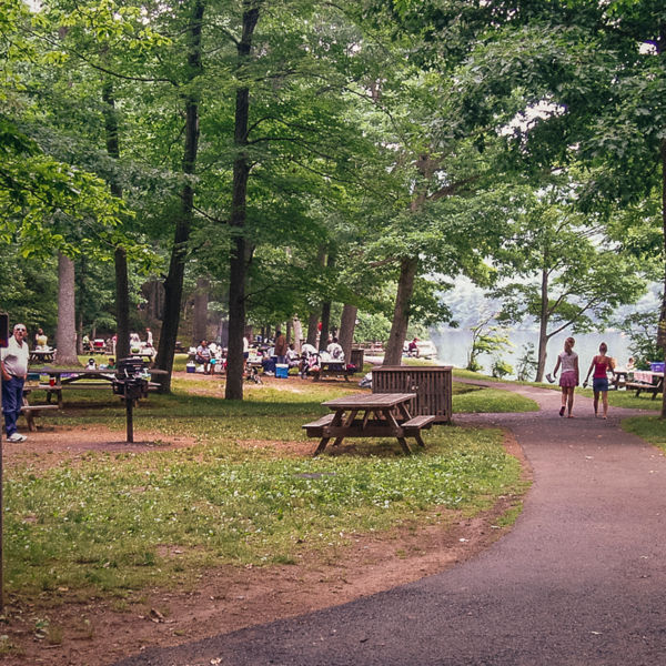 A view of Sherando Lake campground 