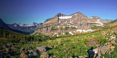 Piegan Pass and the Piegan Glacier Panoramic